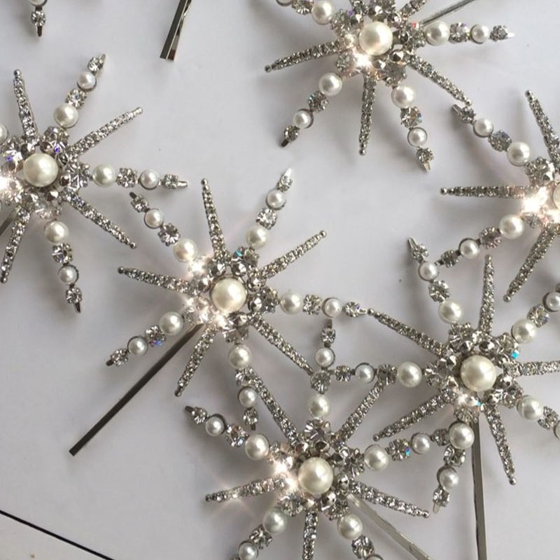 Pearl and Rhinestones Star Hairpin Pearl and Rhinestones Star Hairpin