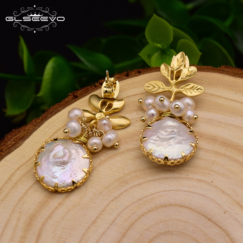 Pearl Drop Earrings Baroque Jewelry Pearl Drop Earrings Baroque Jewelry