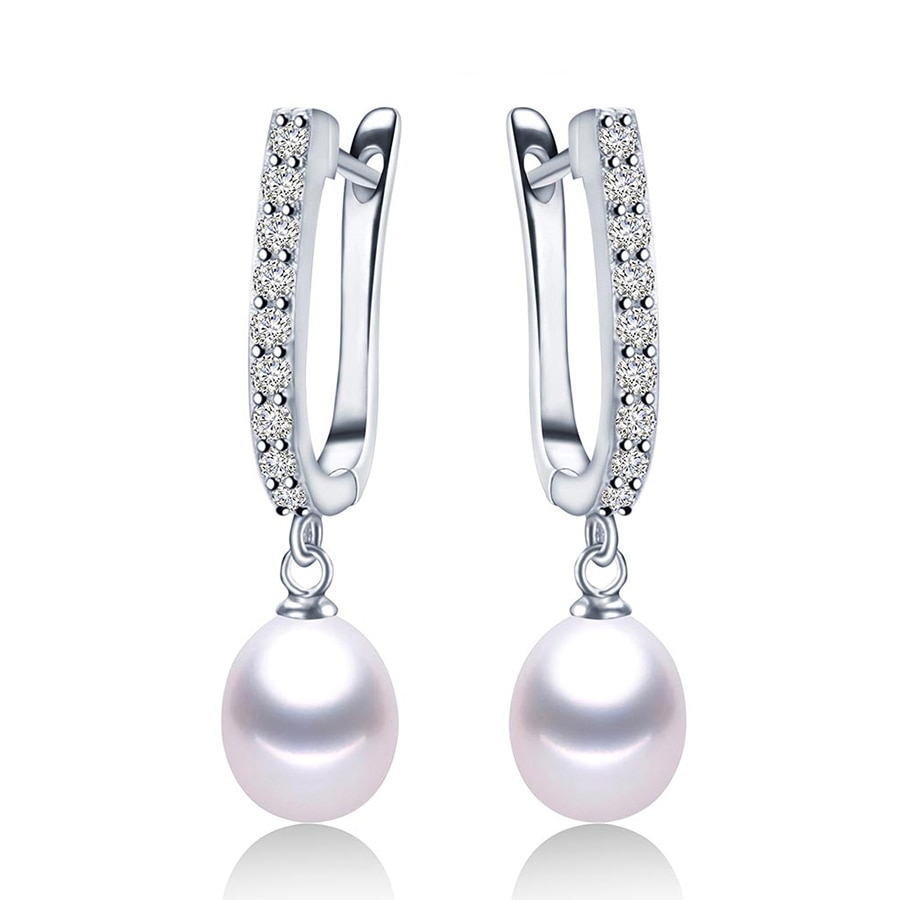 Pearl Earrings From Natural Freshwater Pearl Earrings From Natural Freshwater