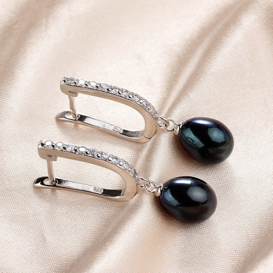Pearl Earrings From Natural Freshwater Pearl Earrings From Natural Freshwater