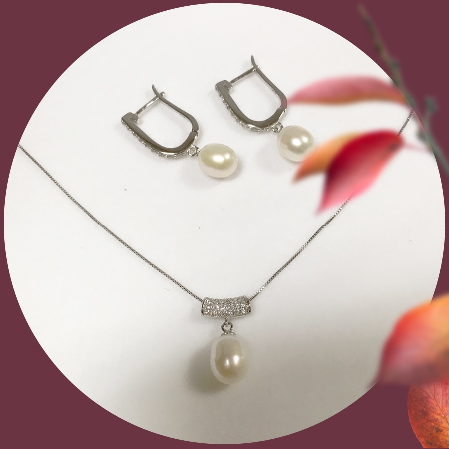 Pearl Earrings From Natural Freshwater Pearl Earrings From Natural Freshwater