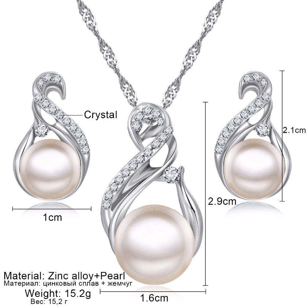 Pearl Necklace and Earring Set Pearl Necklace and Earring Set
