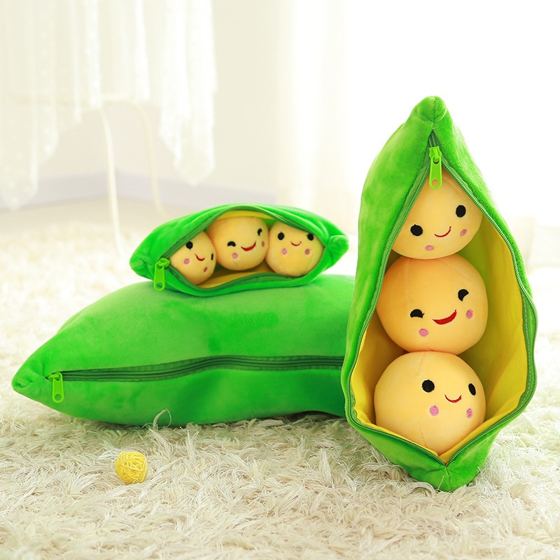 Peas in a Pod Plush Cotton Pillow Toy Peas in a Pod Plush Cotton Pillow Toy