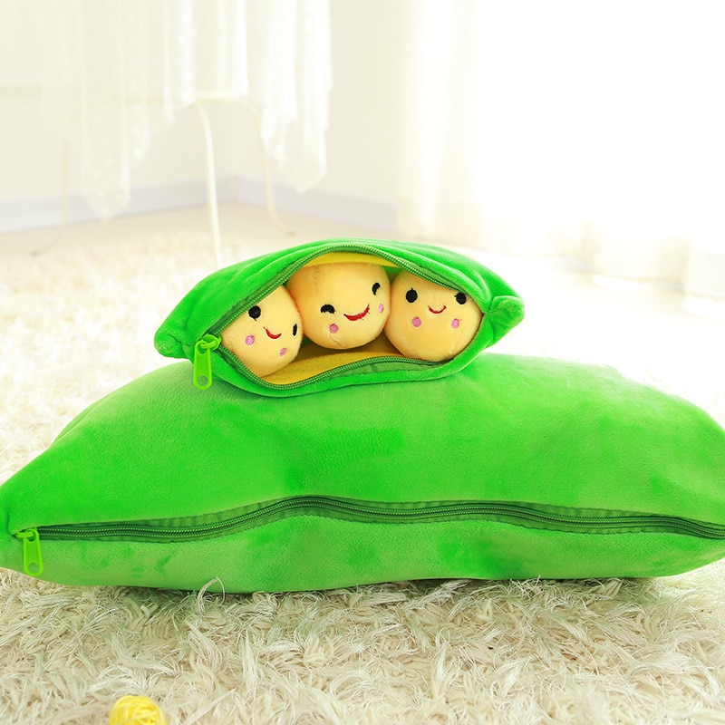 Peas in a Pod Plush Cotton Pillow Toy Peas in a Pod Plush Cotton Pillow Toy