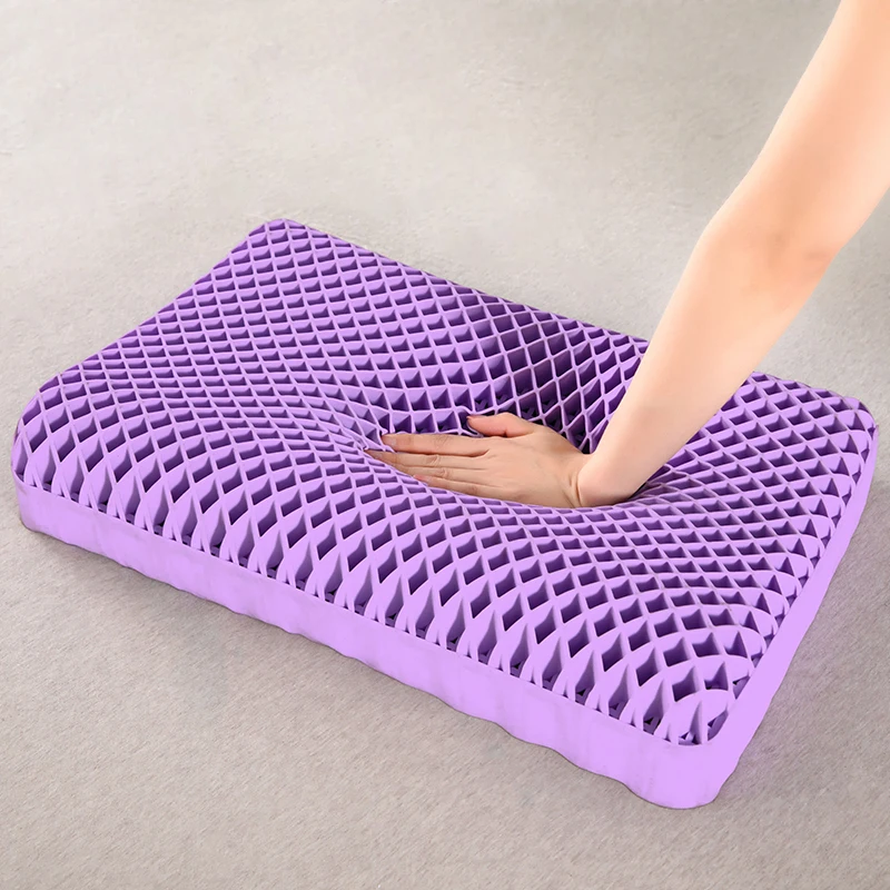 Pectin Pillow Breathable Air Layer TPE Pillow Washable with Water, Zero Pressure Cervical Neck Pillow Latex Adult Pectin Pillow Breathable Air Layer TPE Pillow Washable with Water, Zero Pressure Cervical Neck Pillow Latex Adult