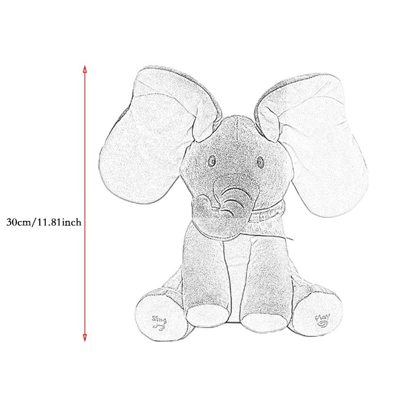 Peek A Boo Elephant Musical Plush Peek A Boo Elephant Musical Plush