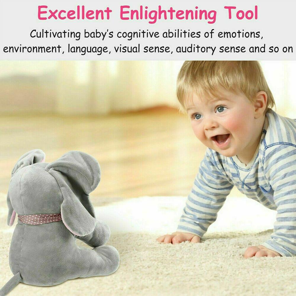Peekaboo Elephant Toy Musical Plushie Peekaboo Elephant Toy Musical Plushie