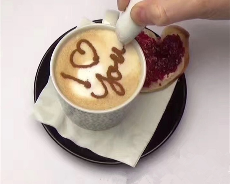Pen Art Coffee Powder Topper