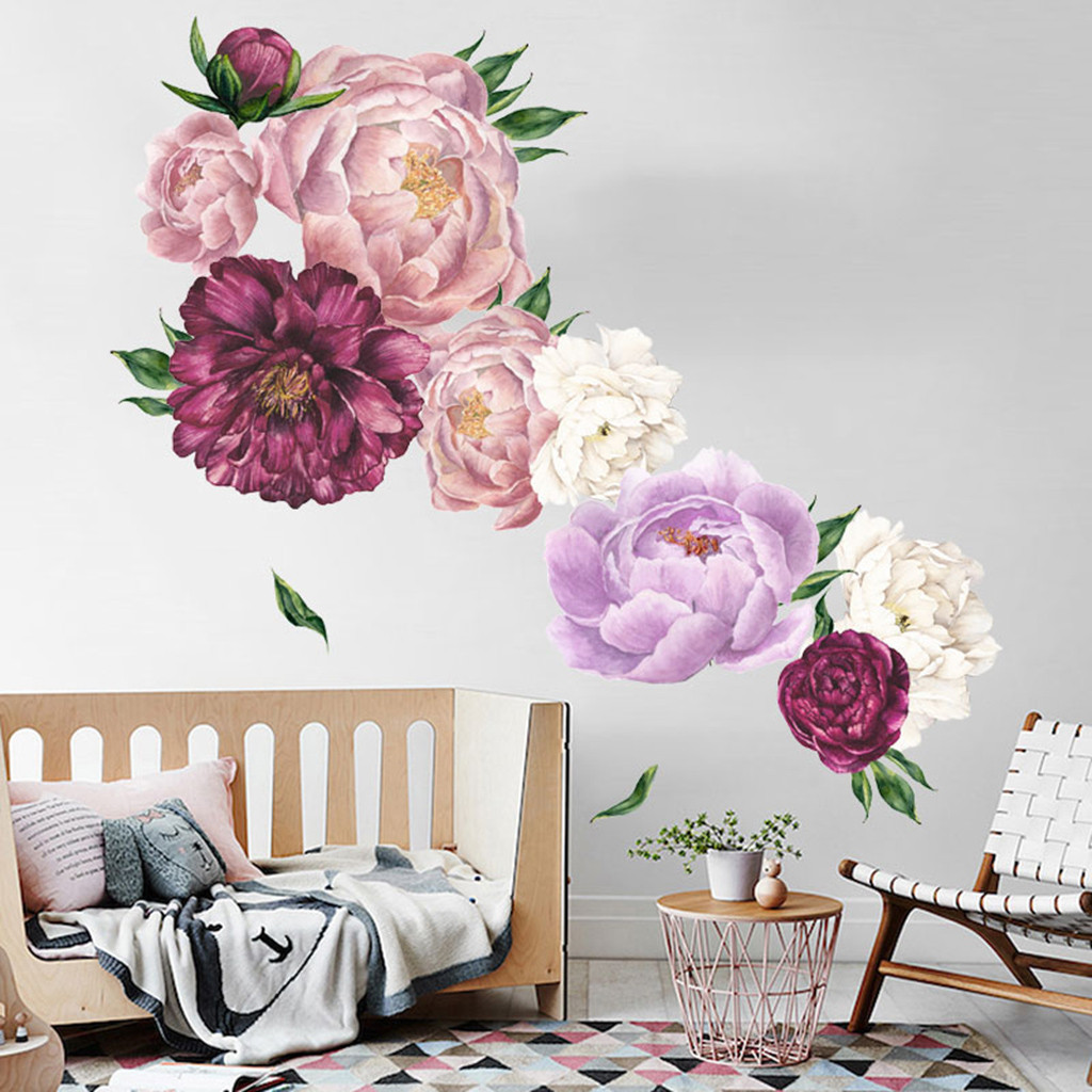 Peony Wall Sticker Decorative Material