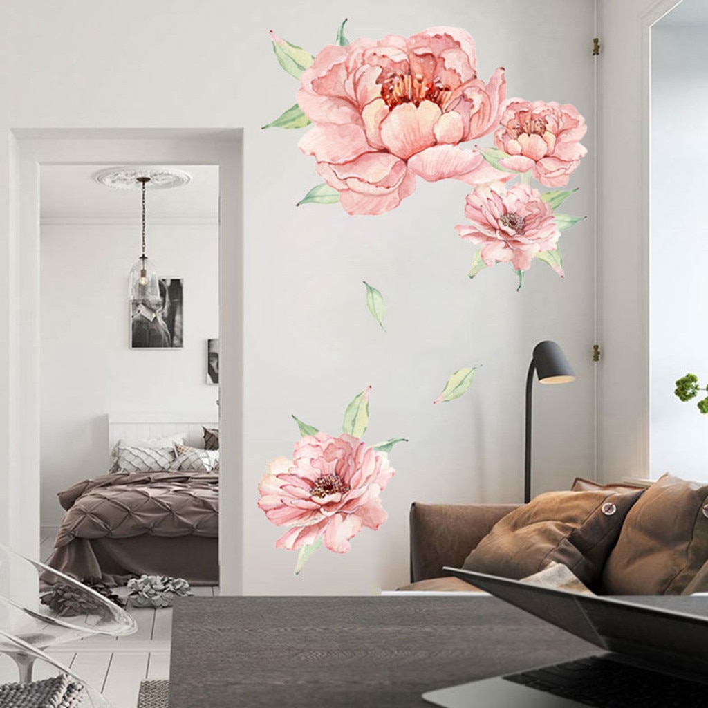 Peony Wall Sticker Decorative Material