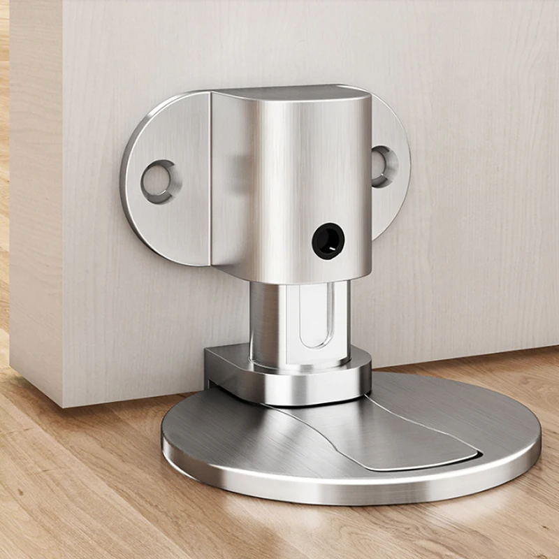 Perforation-Free Stainless Steel Door Stop Strong Magnetic Crash Proof Door Stop Lnvisible Bathroom Floor Door Stop Perforation-Free Stainless Steel Door Stop Strong Magnetic Crash Proof Door Stop Lnvisible Bathroom Floor Door Stop