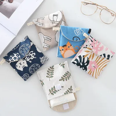 Period Pad Holder Cloth Pouch