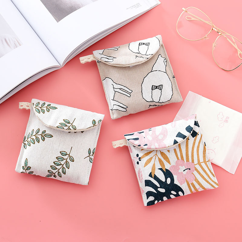 Period Pad Holder Cloth Pouch
