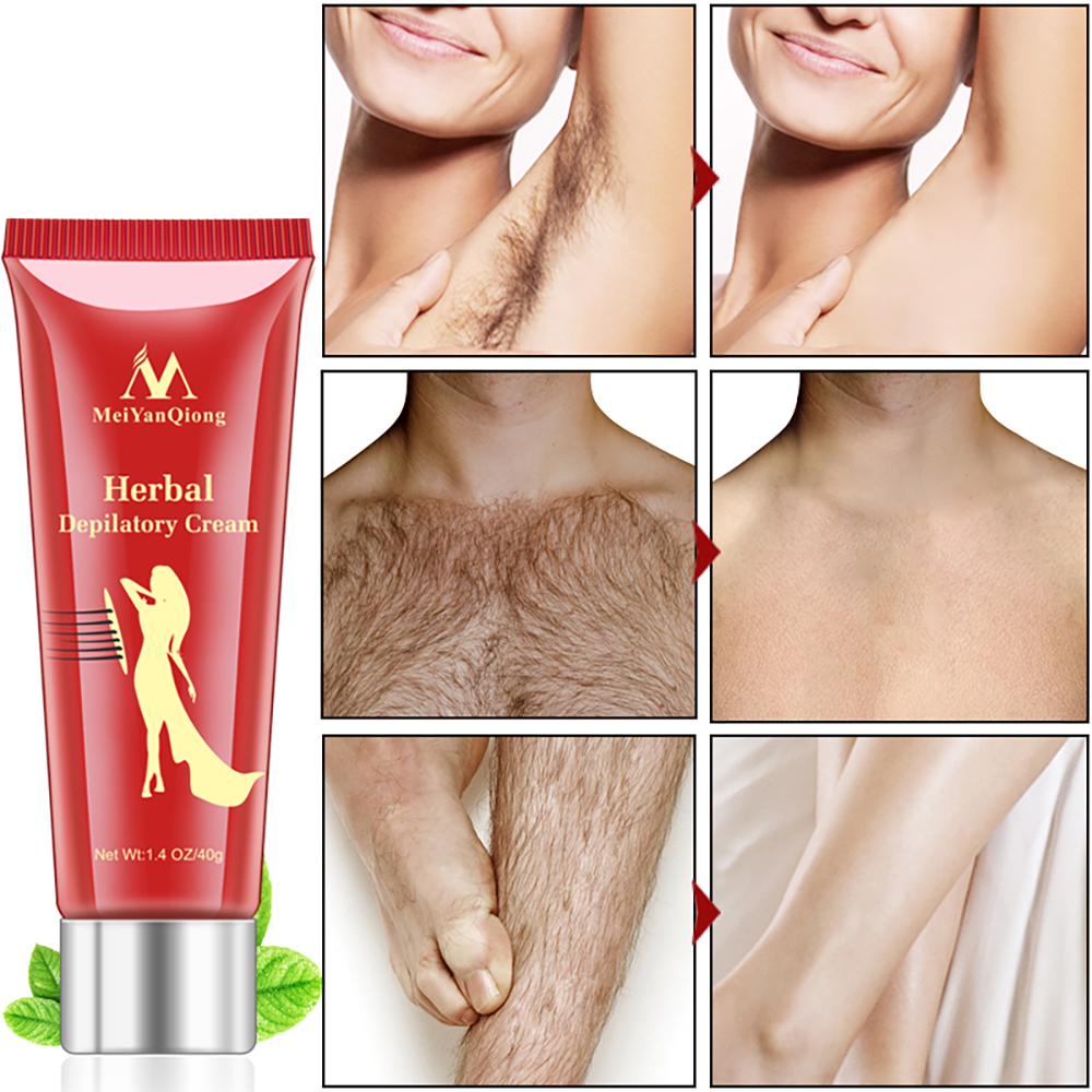 Permanent Hair Growth Removal Inhibitor Herbal Depilatory Cream Beard Bikini Intimate Legs Body Armpit Painless Hair