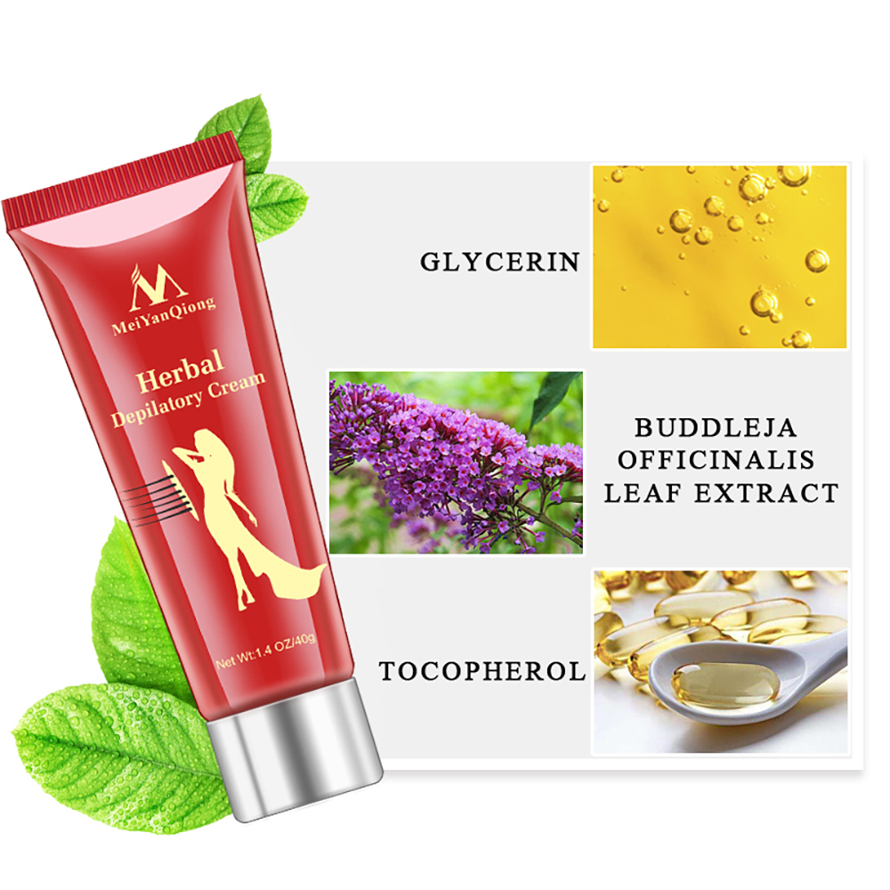 Permanent Hair Growth Removal Inhibitor Herbal Depilatory Cream Beard Bikini Intimate Legs Body Armpit Painless Hair