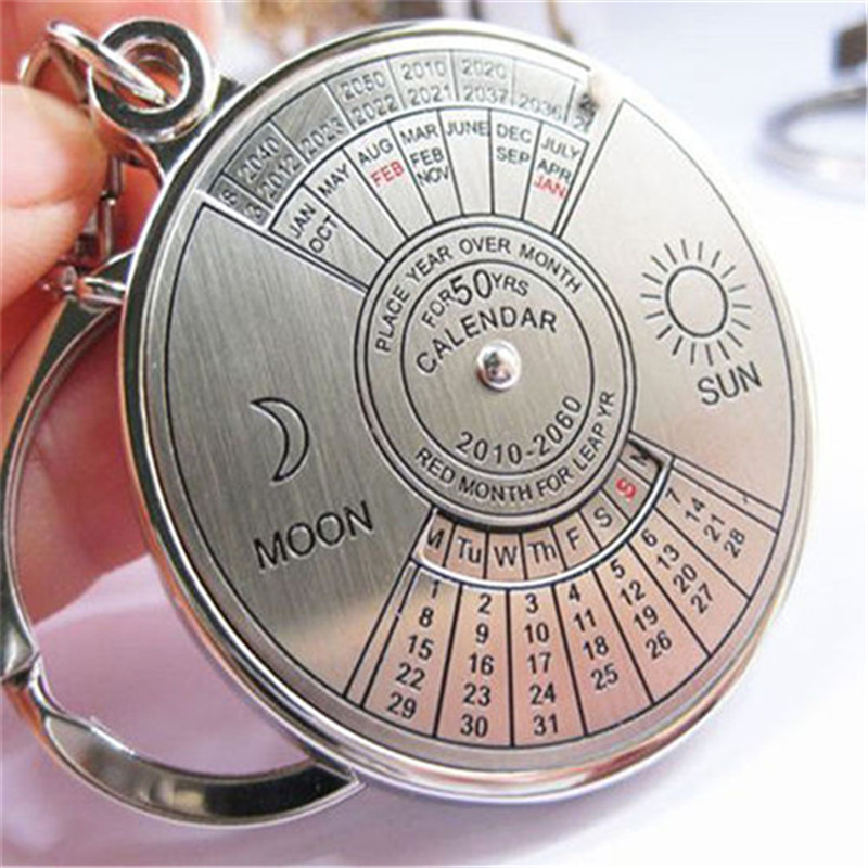 Perpetual 50 Years Calendar Keychain