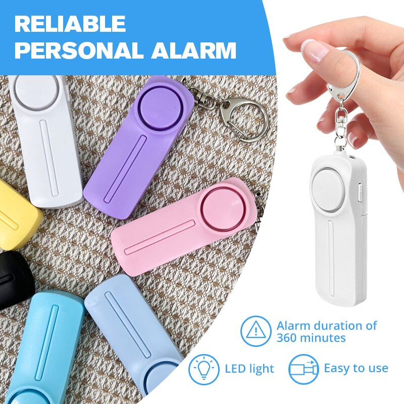 Personal Security Alarm Self Defense 130dB Loud Keychain Portable Safety Anti-satyr For Women Child Elder Girl Personal Security Alarm Self Defense 130dB Loud Keychain Portable Safety Anti-satyr For Women Child Elder Girl