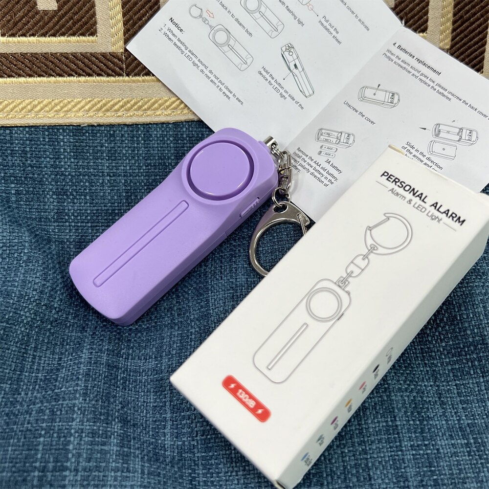 Personal Security Alarm Self Defense 130dB Loud Keychain Portable Safety Anti-satyr For Women Child Elder Girl Personal Security Alarm Self Defense 130dB Loud Keychain Portable Safety Anti-satyr For Women Child Elder Girl