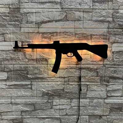 Personalized 3D Creative LED Gun-Shaped Luminous Wall Light Interior Background Aura Light USB Colored Night Light Personalized 3D Creative LED Gun-Shaped Luminous Wall Light Interior Background Aura Light USB Colored Night Light