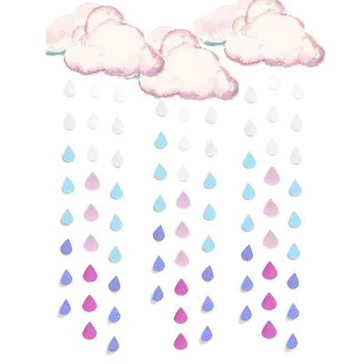 Personalized Banners Raindrop String