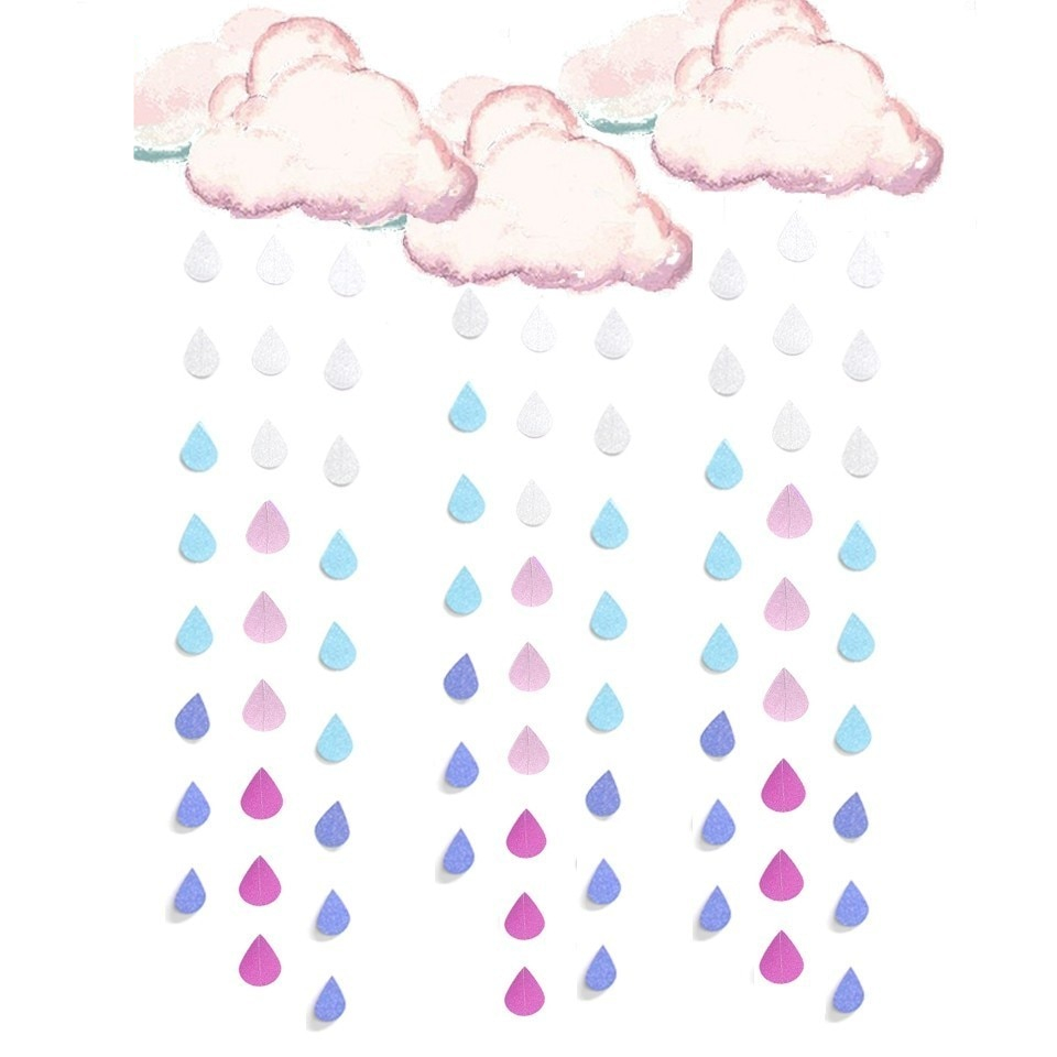 Personalized Banners Raindrop String