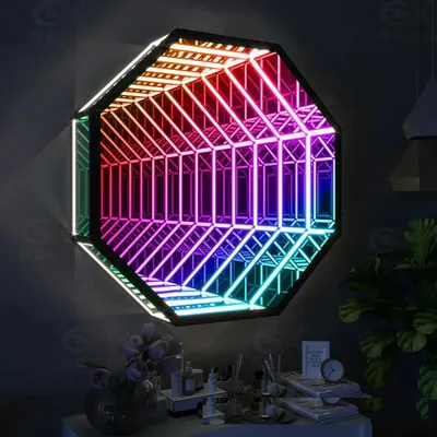 Personalized Led Infinity Illusion Mirror Indoor LED Sign Board Customized Acrylic Reflection 3D Neon Infinite Mirror Personalized Led Infinity Illusion Mirror Indoor LED Sign Board Customized Acrylic Reflection 3D Neon Infinite Mirror