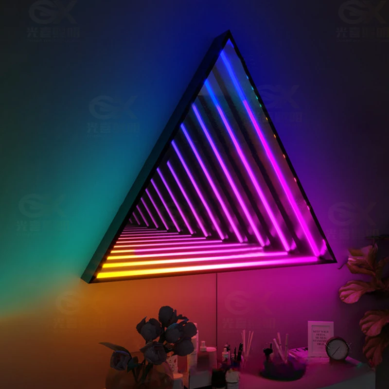 Personalized Led Infinity Illusion Mirror Indoor LED Sign Board Customized Acrylic Reflection 3D Neon Infinite Mirror Personalized Led Infinity Illusion Mirror Indoor LED Sign Board Customized Acrylic Reflection 3D Neon Infinite Mirror