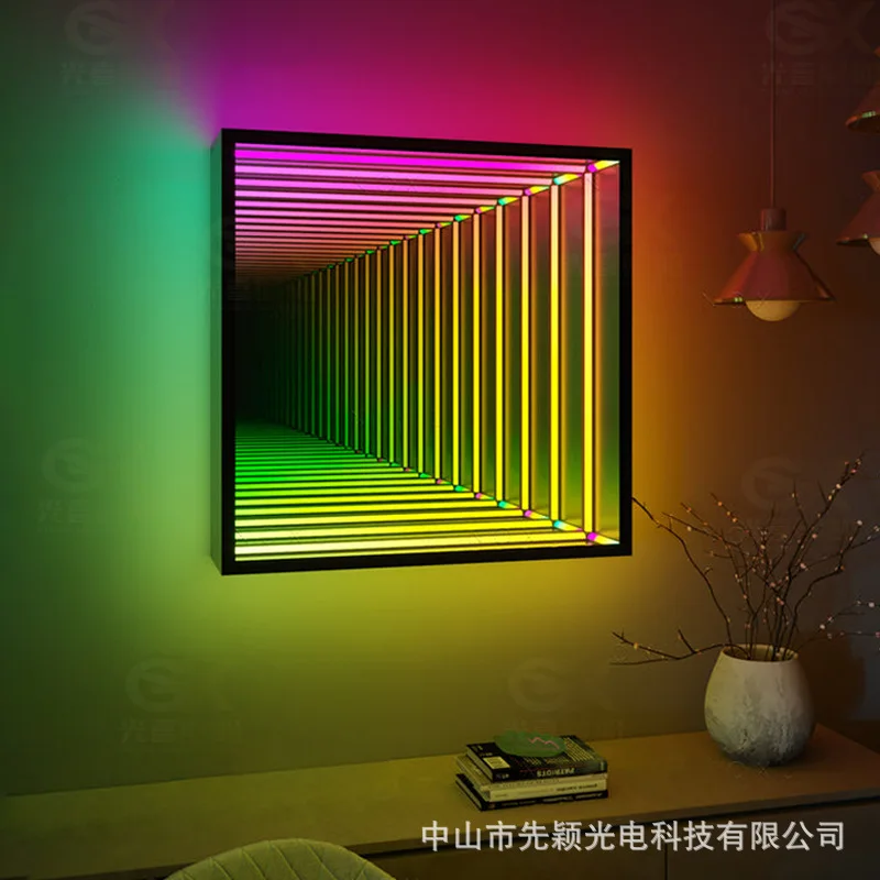 Personalized Led Infinity Illusion Mirror Indoor LED Sign Board Customized Acrylic Reflection 3D Neon Infinite Mirror Personalized Led Infinity Illusion Mirror Indoor LED Sign Board Customized Acrylic Reflection 3D Neon Infinite Mirror