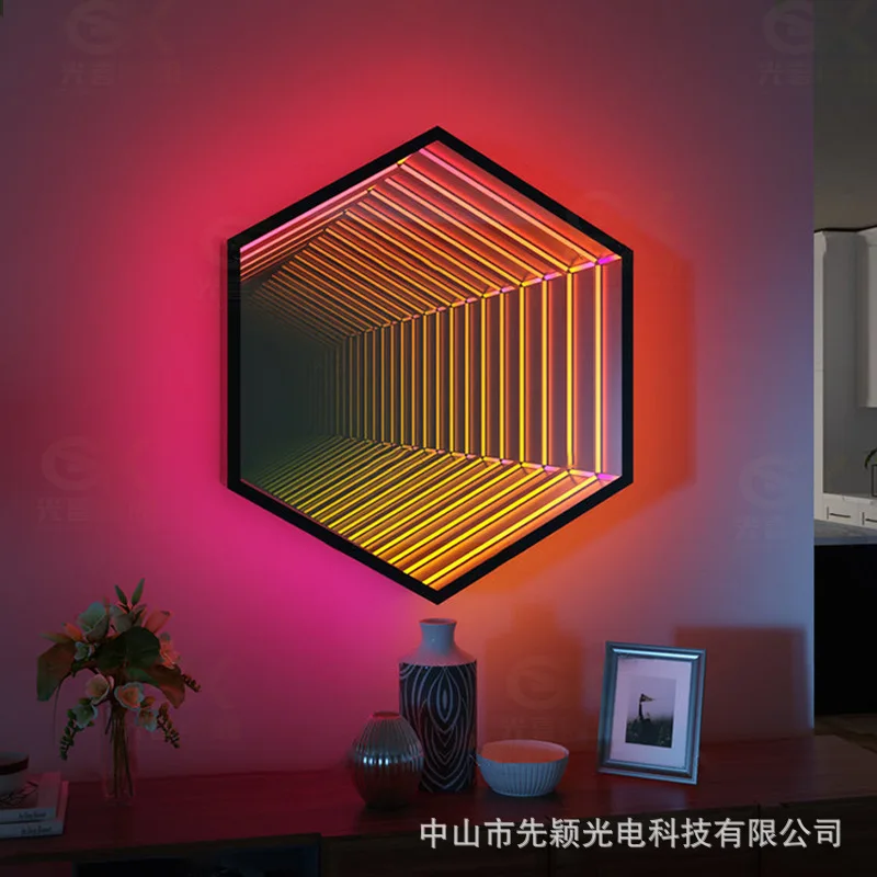Personalized Led Infinity Illusion Mirror Indoor LED Sign Board Customized Acrylic Reflection 3D Neon Infinite Mirror Personalized Led Infinity Illusion Mirror Indoor LED Sign Board Customized Acrylic Reflection 3D Neon Infinite Mirror