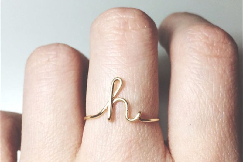 Personalized Rings Name Initial Personalized Rings Name Initial