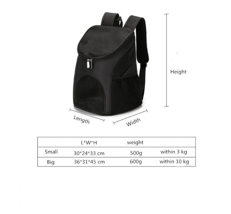 Pet Backpack Carrier Foldable Travel Bag