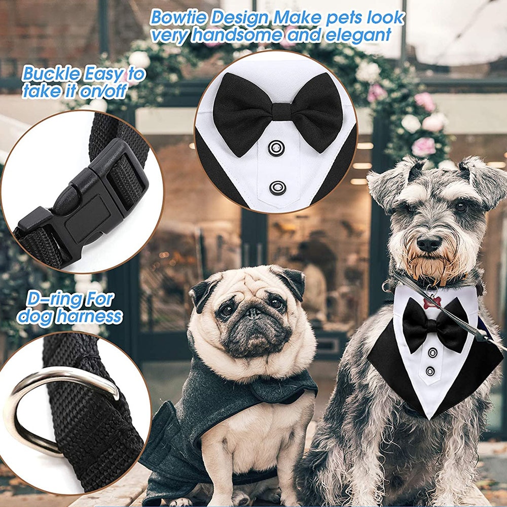 Pet Bandana Dog Tuxedo Collar Pet Bandana Dog Tuxedo Collar