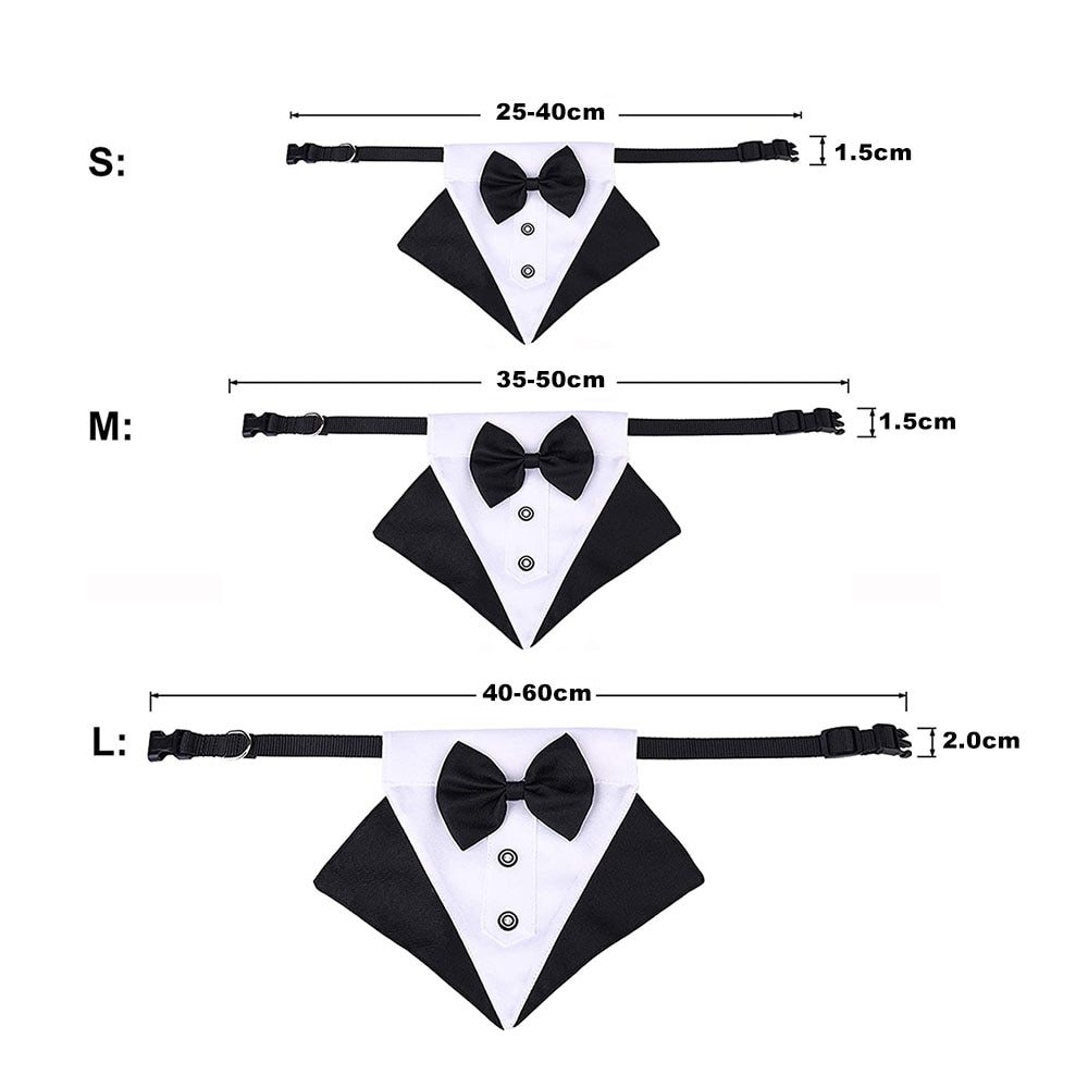 Pet Bandana Dog Tuxedo Collar Pet Bandana Dog Tuxedo Collar