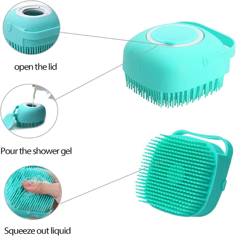 Pet Bathing Brush Soft Silicone Massager Shower Gel Bathing Brush Clean Tools Comb Dog Cat Cleaning Grooming Supplies Pet Bathing Brush Soft Silicone Massager Shower Gel Bathing Brush Clean Tools Comb Dog Cat Cleaning Grooming Supplies