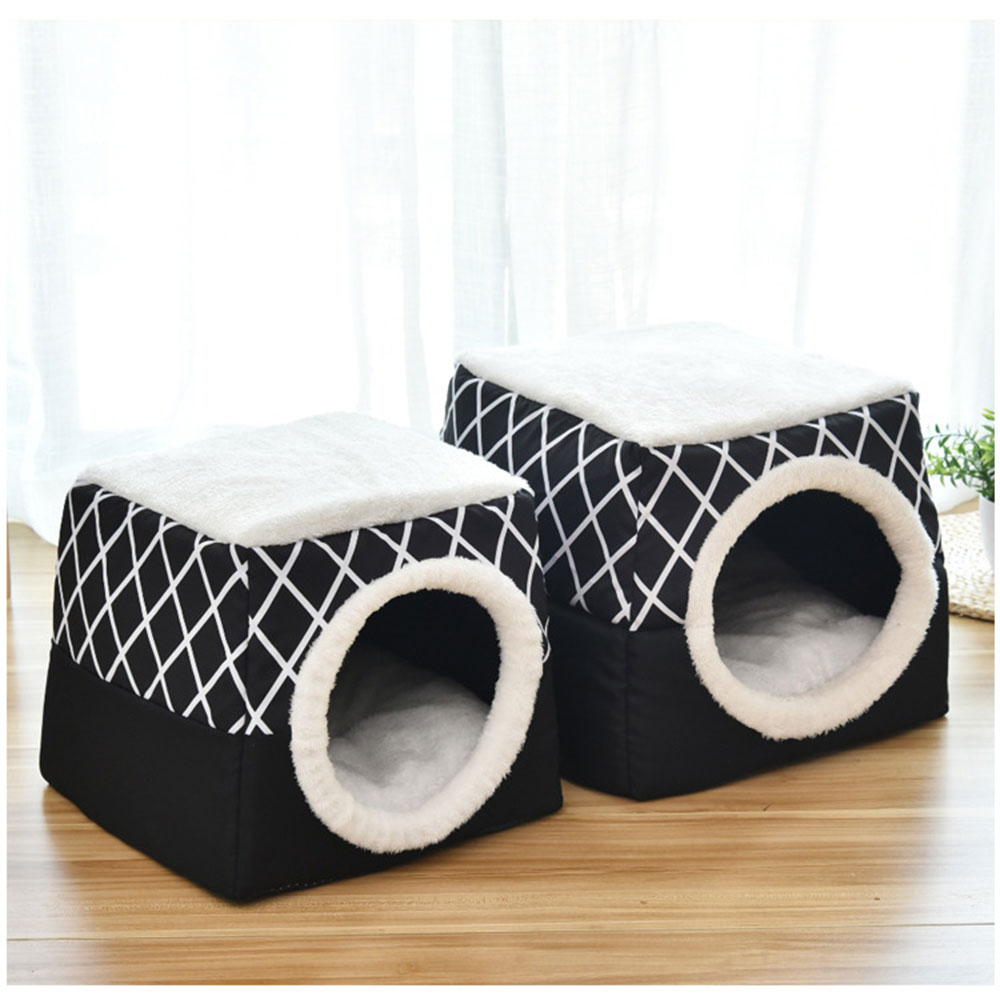 Pet Bed Cave 2 in 1 Design Sleeping Nest