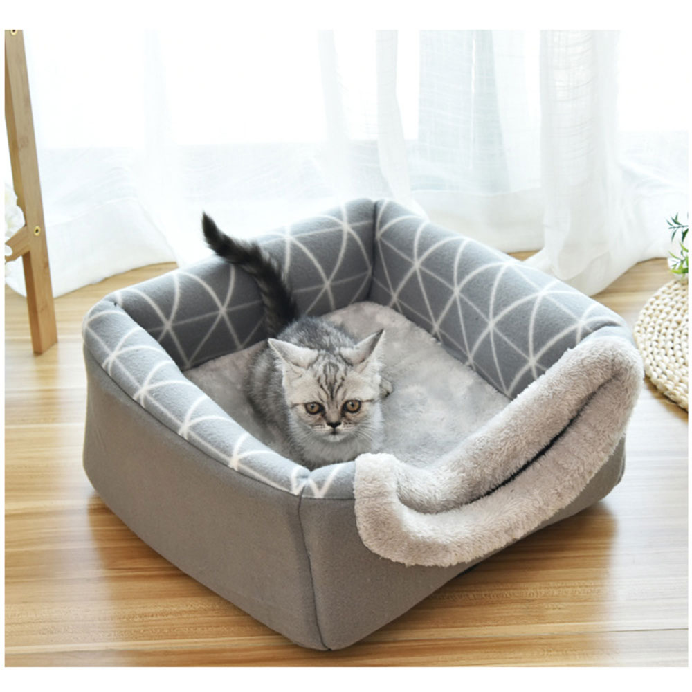 Pet Bed Cave 2 in 1 Design Sleeping Nest