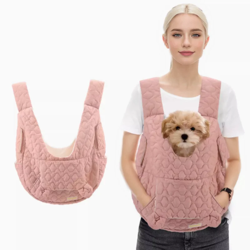 Pet Carrier Bag Extra Large Capacity Chest Backpack Dog and Cat Outdoor Bag Waterproof and Wind Resistant Portable Pet