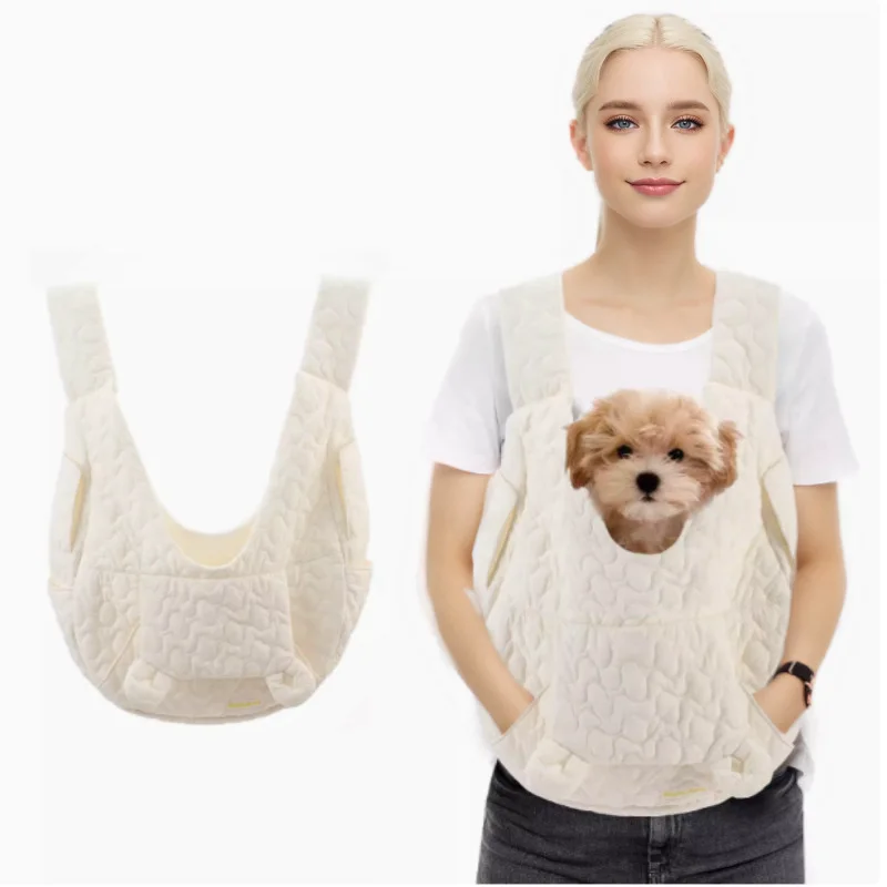 Pet Carrier Bag Extra Large Capacity Chest Backpack Dog and Cat Outdoor Bag Waterproof and Wind Resistant Portable Pet