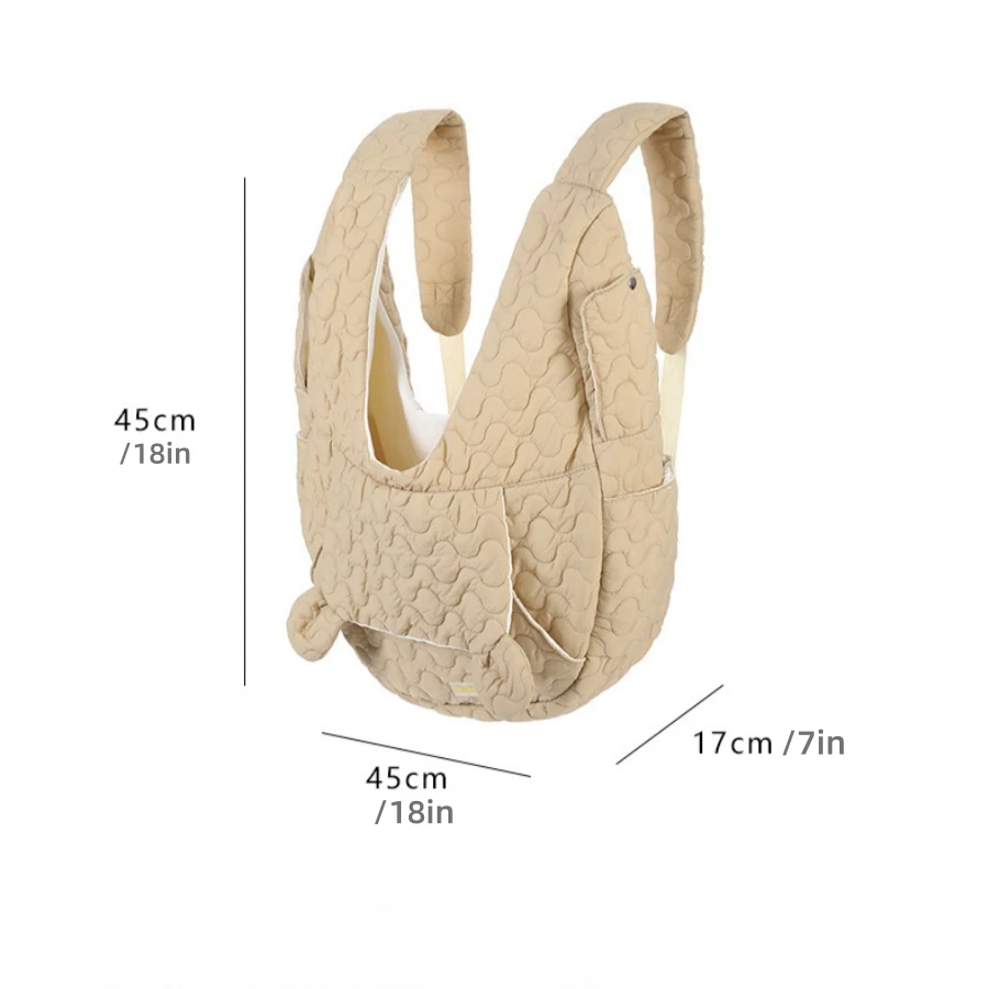 Pet Carrier Bag Extra Large Capacity Chest Backpack Dog and Cat Outdoor Bag Waterproof and Wind Resistant Portable Pet
