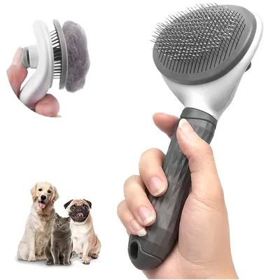 Pet Comb Stainless Steel Needle Comb Dog And Cat Hair Removal Floating Hair Cleaning Beauty Skin Care Pet Dog Cleaning