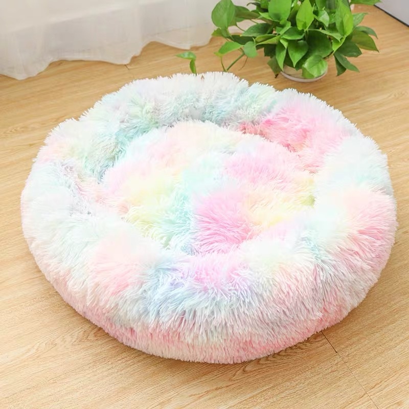 Pet Cushion Bed Round Plush Bed Pet Cushion Bed Round Plush Bed