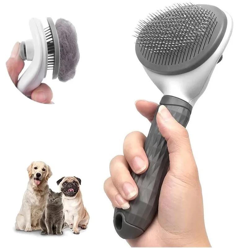 Pet Dog Brush Cat Comb Self Cleaning Pet Hair Remover Brush For Dogs Cats Grooming Tools Pets Dematting Comb Dogs Pet Dog Brush Cat Comb Self Cleaning Pet Hair Remover Brush For Dogs Cats Grooming Tools Pets Dematting Comb Dogs