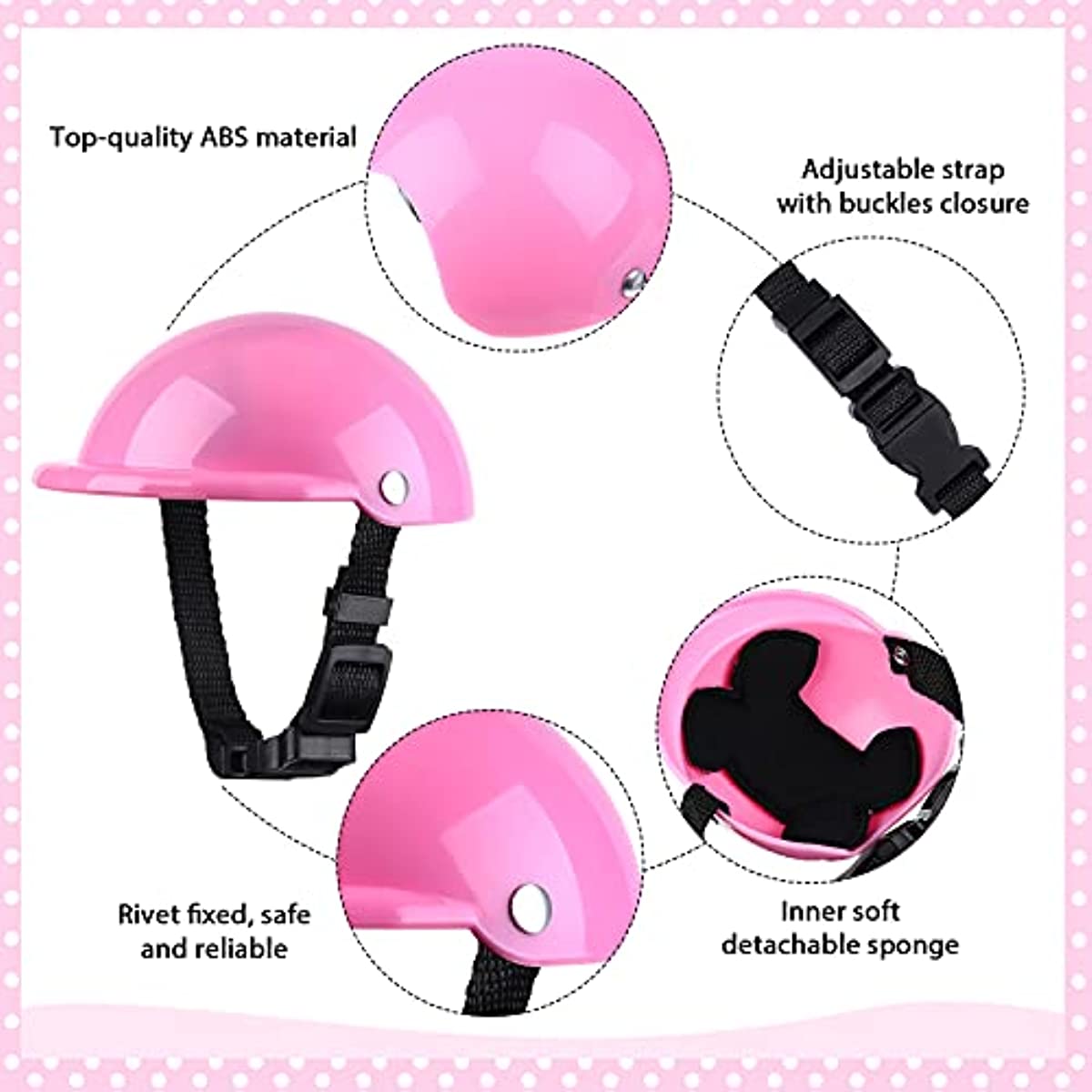 Pet Dog Helmet and Goggles Set Paded Pet Motorcycle Helmet and Dog Sunglasses Safety Pet Cap and Adorable Pet Goggles Pet Dog Helmet and Goggles Set Paded Pet Motorcycle Helmet and Dog Sunglasses Safety Pet Cap and Adorable Pet Goggles