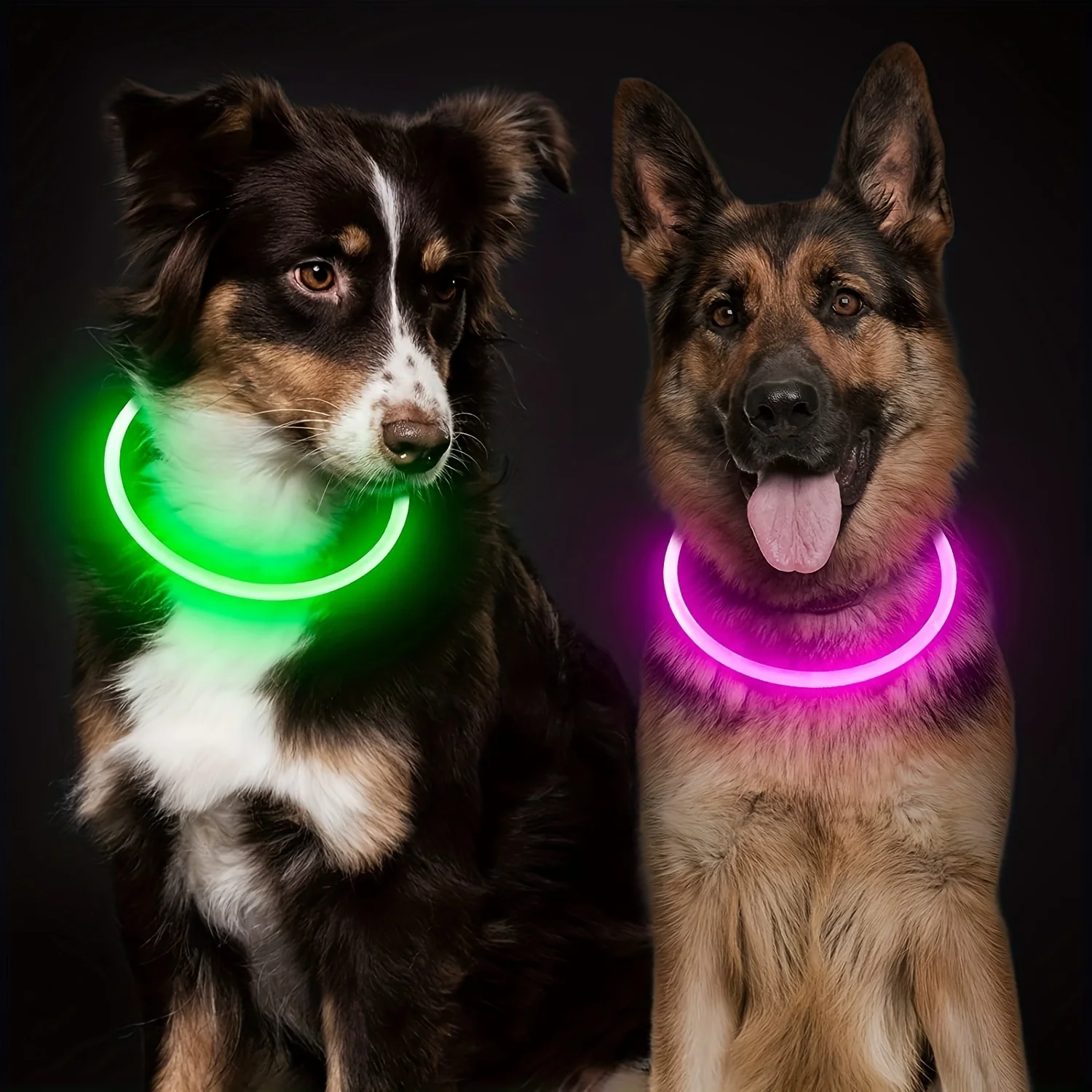 Pet Dog LED Light Collar Luminous Anti-Lost Dog Collar USB Rechargeable Dog Necklace Collar Pet Dog LED Light Collar Luminous Anti-Lost Dog Collar USB Rechargeable Dog Necklace Collar