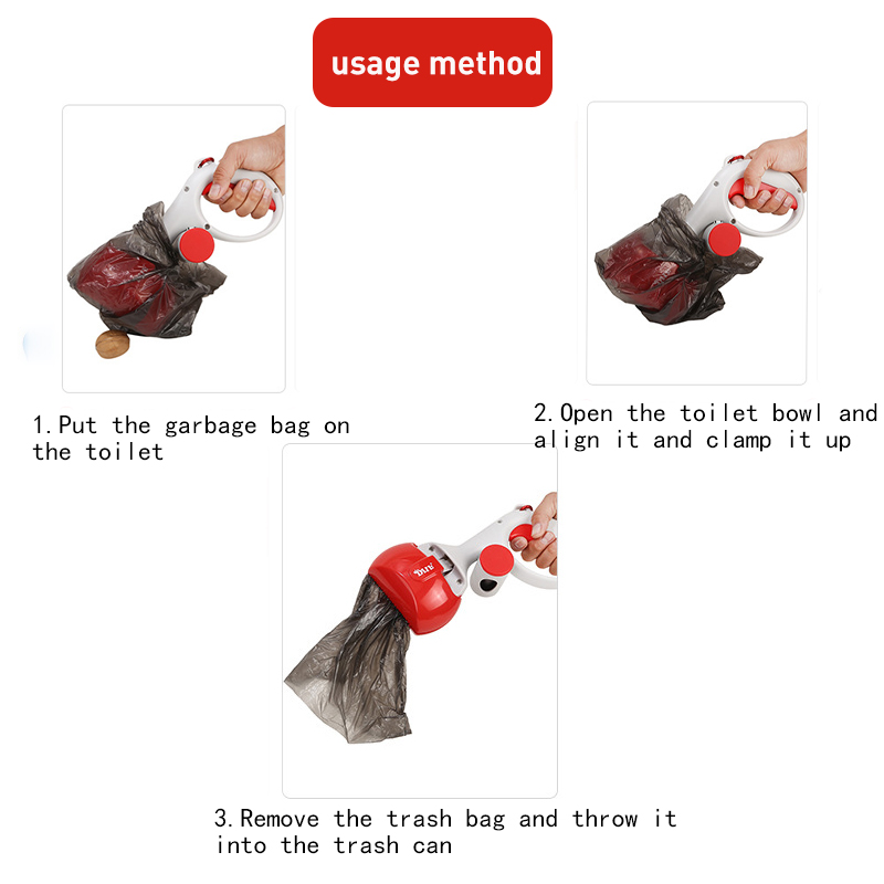 Pet Dog Pooper Scooper Portable Outdoor Cleaner Garbage Picker Poop Bag Collection Convenient Cleaning Tools Dog Poop
