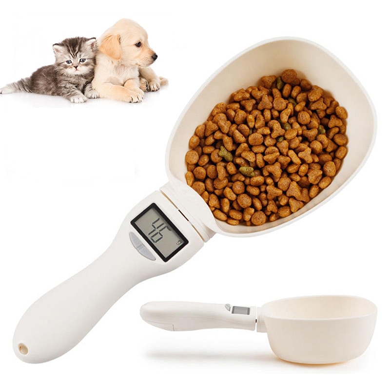 Pet Food Scale LCD Electronic Precision Weighing Tool Dog Cat Feeding Food Measuring Spoon Digital Display Kitchen Scale Pet Food Scale LCD Electronic Precision Weighing Tool Dog Cat Feeding Food Measuring Spoon Digital Display Kitchen Scale
