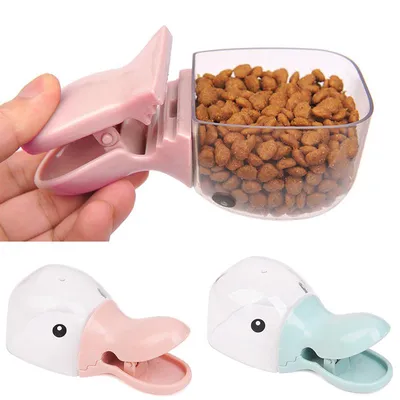 Pet Food Scoop Duckbilled Bag Clip Pet Food Scoop Duckbilled Bag Clip