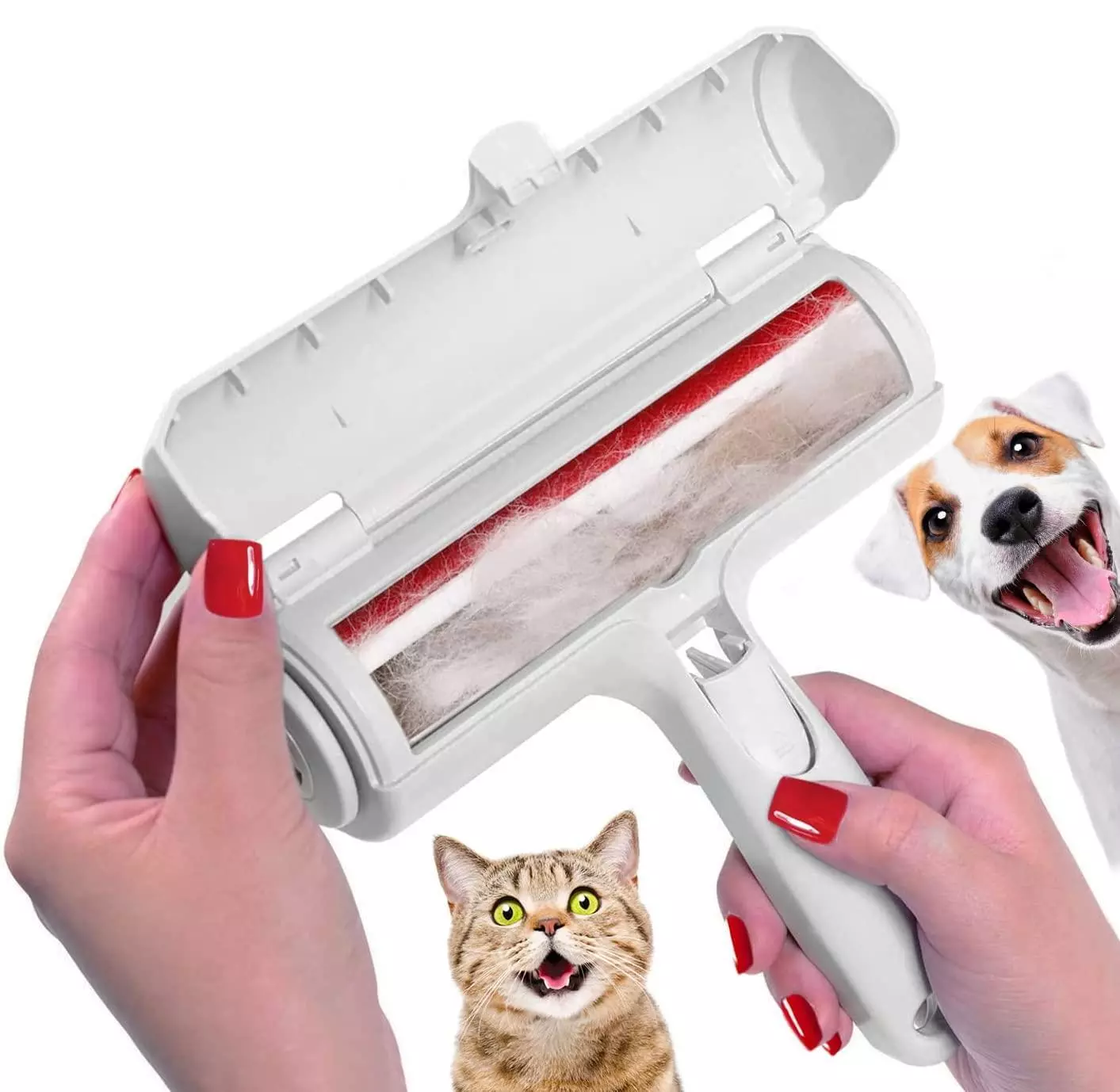 Pet Hair Remover Roller – Dog and Cat Fur Remover with Self-Cleaning Base – Efficient Animal Hair Removal Tool Pet Hair Remover Roller – Dog and Cat Fur Remover with Self-Cleaning Base – Efficient Animal Hair Removal Tool