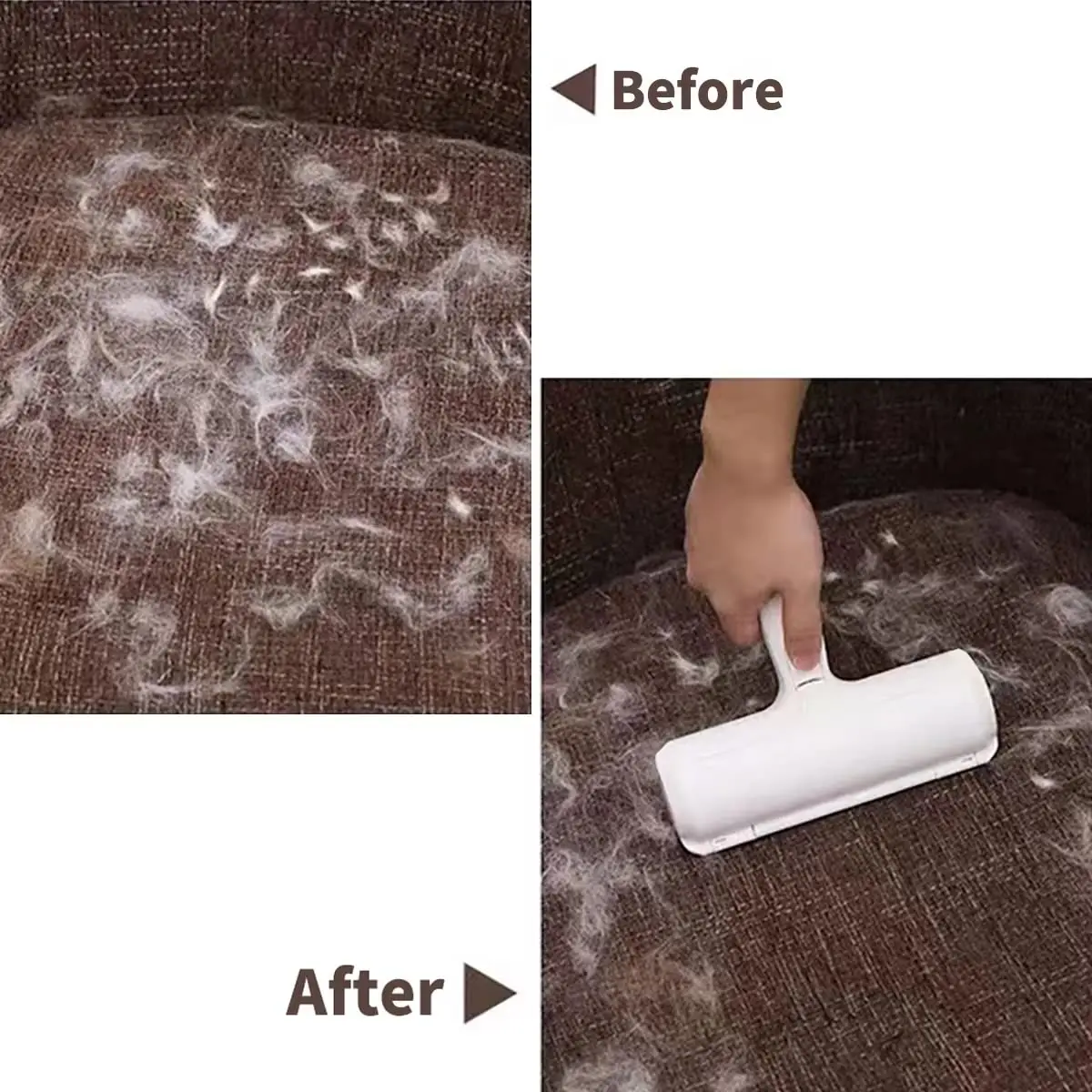 Pet Hair Remover Roller – Dog and Cat Fur Remover with Self-Cleaning Base – Efficient Animal Hair Removal Tool