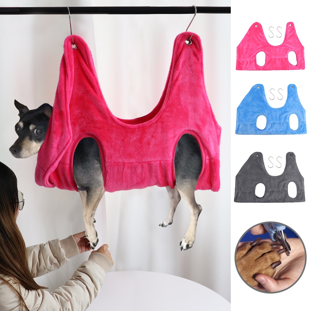 Pet Nail Grooming Hammock with Hooks Pet Nail Grooming Hammock with Hooks